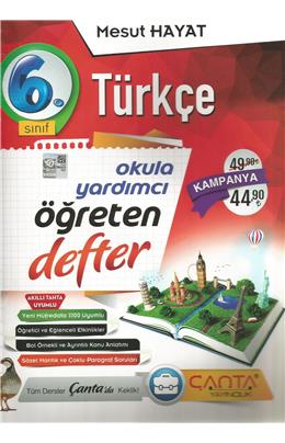 Çanta 6. Sınıf Türkçe Defter( 2021)