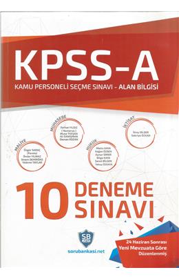 Kpss A Grubu Çözümlü 10 Deneme Sınavı Soru Bankası (İkinci El)(Stokta 1 Adet Var)