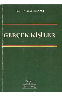 Gerçek Kişiler (İkinci El) ( Stokta 1 Adet) (4. Baskı)