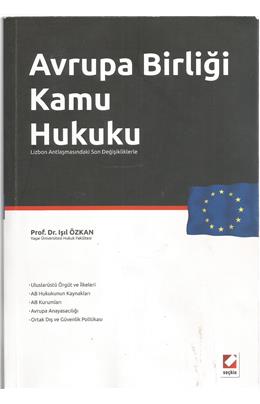 Avrupa Birliği Kamu Hukuku (İkinci El) (2011) (Stokta 1 Adet Var)